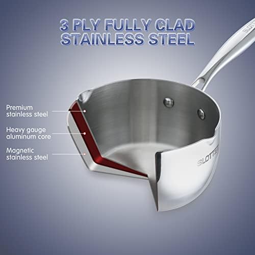 Tri-Ply Steel Saucepan with Steamer