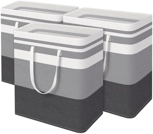 BlissTotes 3-Pack Freestanding Laundry Basket