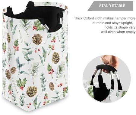 Kigai Collapsible Laundry Basket with Handles for Easy Storage