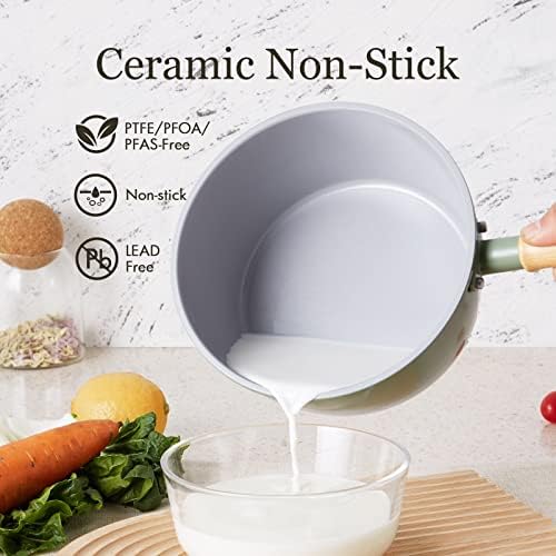 Perfect Small Saucepan 2 Quarts Nonstick Easy Clean