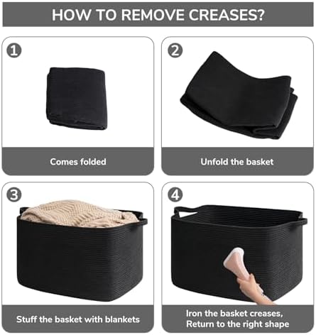 Sturdy Durable Storage Basket for Living Room