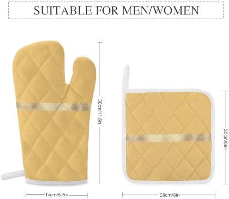 Curdesi Oven Mitts Pot Holders Set Heat-Resistant Durable Kitchen Essentials