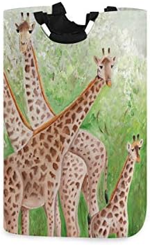 Collapsible Laundry Basket - MOYYO Beautiful Giraffes Design