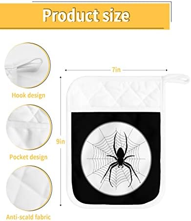 Scare Up Some Laughs - Halloween Cobweb Pot Holder Set 5-Pack