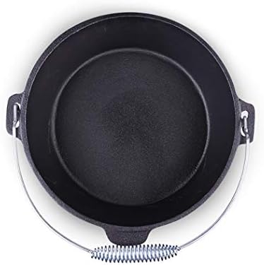 25CM Black Cast Iron Saucepan for Gas Stove