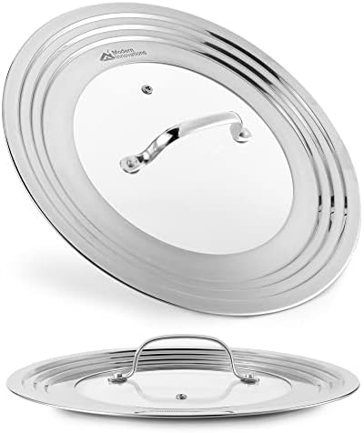 Universal Lid with Tempered Glass Top for Cookware 825-12 Fit
