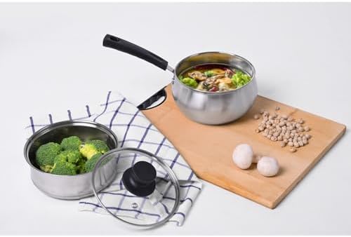 15QT Stainless Steel Saucepan with Steamer