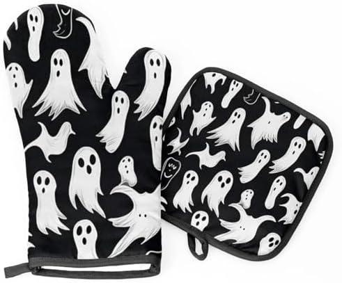 Halloween Ghost Pot Holder Set