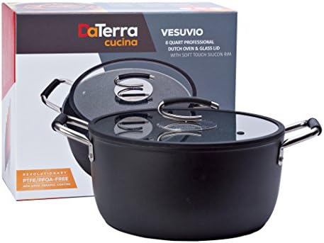 8 Qt Nonstick Dutch Oven Made in Italy PTFE-Free Induction-Friendly