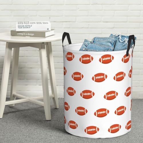 Football Laundry Hamper Collapsible with Handles