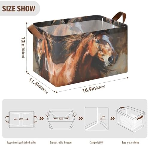 Horse Storage Basket - 32L Large