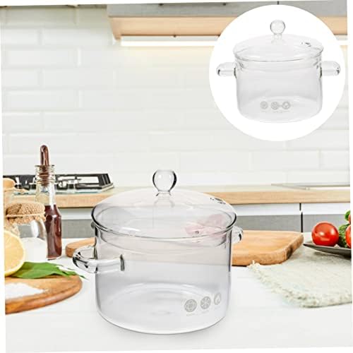 BRIGHTFUFU High Borosilicate Glass Stew Cooker 1500ml