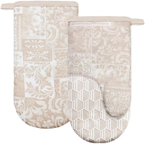 Alselo Heat-Resistant Oven Mitts Set of 2