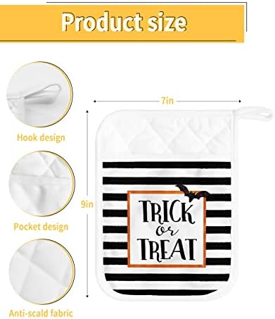 Halloween Bats Heat-Resistant Pot Holders Set of 5