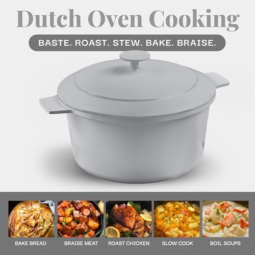 Gotham Steel 5 Qt Weightless Ceramic Dutch Oven Pot