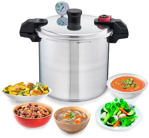 T-Fal Pressure Cooker 22-Quart 3 PSI Canning Reliable Use
