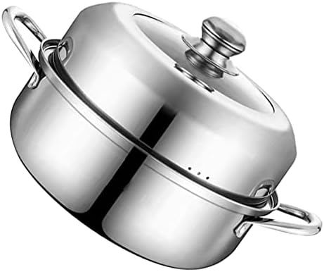 Mikinona 1pc Stainless Steel Steamer Stock Pot