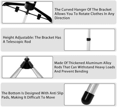 Iron Steam Stand - Foldable Adjustable Garment Hanger