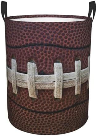 American football-themed waterproof foldable laundry basket for kids and adults