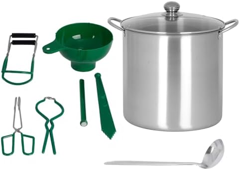 215 Quart Stainless Steel Canning PotKit for Beginners with 7 Tools Set