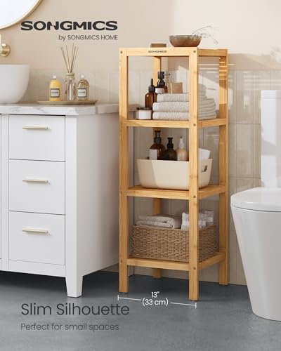 Bamboo Multi-Functional Storage Rack for Home Use