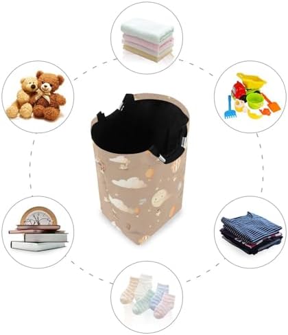Kigai Collapsible Laundry Basket Durable Multi-Use Storage Bin with Style