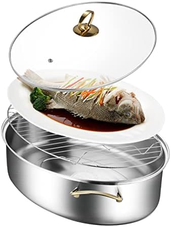 Stainless Steel Elliptical Roaster