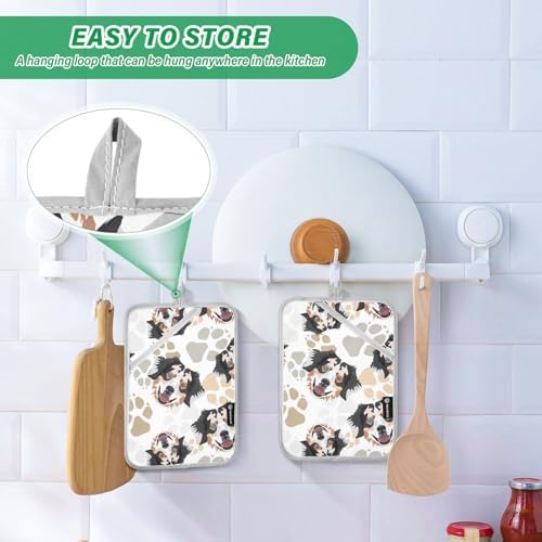 DalziumPotholder Dog Paws Set of 2