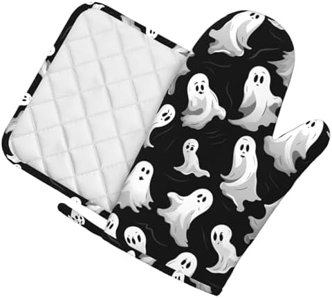 Halloween Goth Silicone Oven Mitts Set of 2