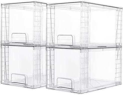 Vtopmart 4-Piece Stackable Acrylic Storage Drawers