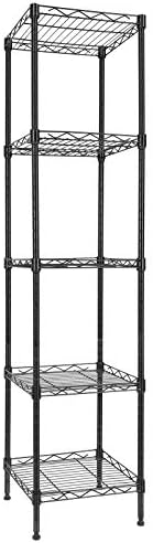 Strong HelperGIOTORENT 5-Tier Metal Shelf Black