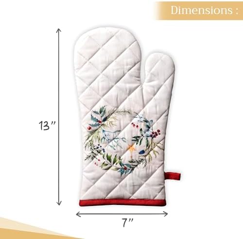 Maison dHermine Oven Mitts Heat-Resistant Cotton Gloves