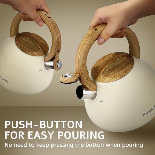 Mar_ticks_top 26 Quart Whistling Tea Kettle
