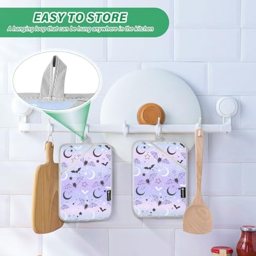 Magic Bat Flying Kitchen Potholders with Pockets
