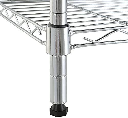 5-Shelf Adjustable Steel Storage Unit - Durable and Easy to Use