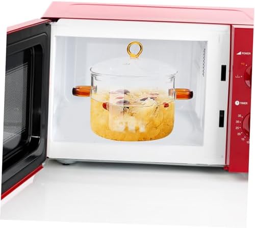 Happyyami Glass Stewing Pot with Lid