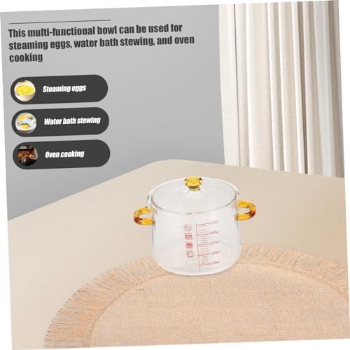 Luxshiny Glass Cooking Pot Steamy Multi-Functional