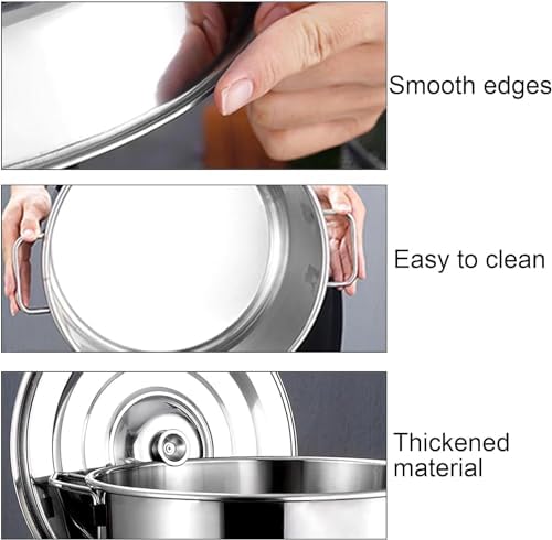 UNbit 234-Piece Stainless Steel Pasta Pot Set with Colander and Lid