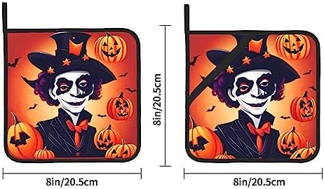 Happy Halloween Heat-Resistant Potholders Set