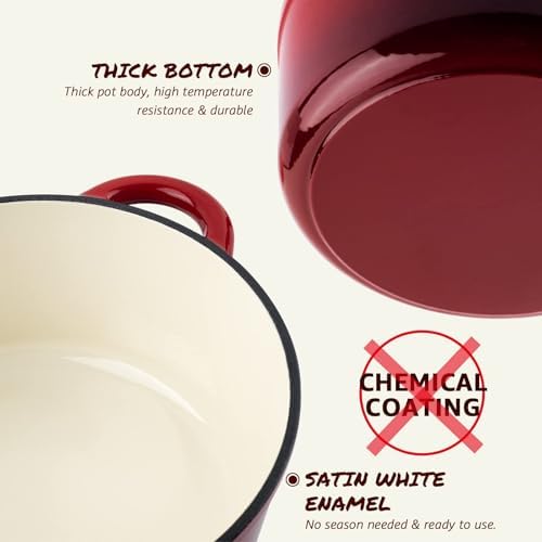 OvermontPremium Cast Iron Dutch Oven 55QT