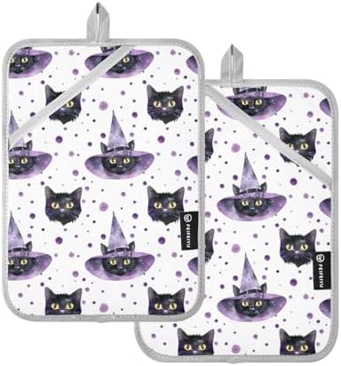 Scare-Cutsch Halloween Cat Potholder
