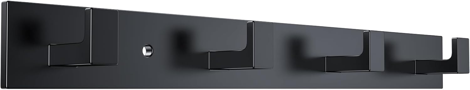 STKYGOOD Coats Hangedentryway bathroom bedroom Matt Black Heavy Duty 44 lbs Capacity