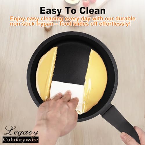 PFOA-Free Non-Stick Saucepan with Lid 15QT Ergonomic Design induction compatible