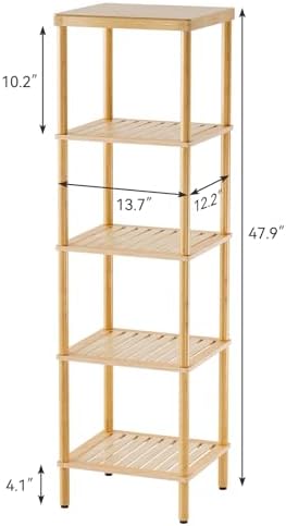 AmazerBath Eco-Friendly Bamboo Bathroom Shelf