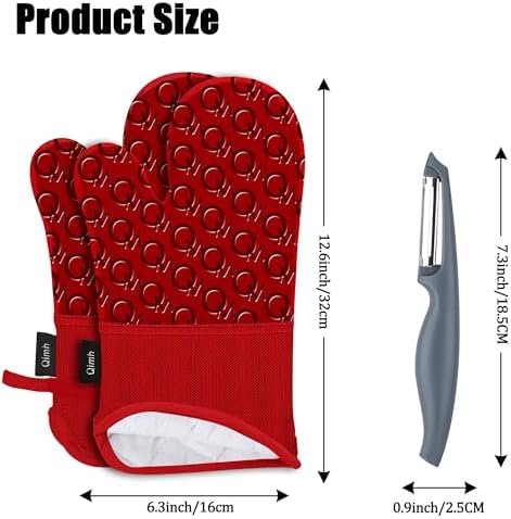 Double-Layer Oven Mitts for Baking Cookware Set