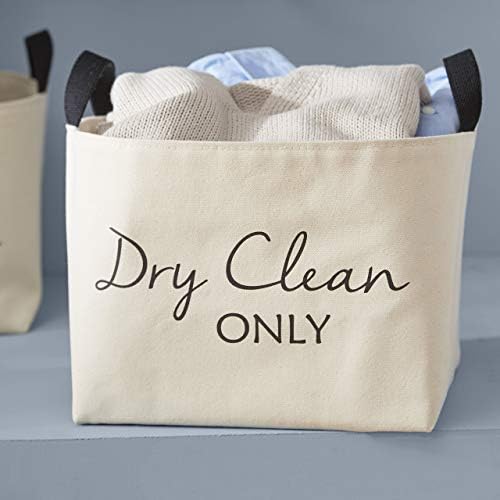 dry clean only canvas laundry basket