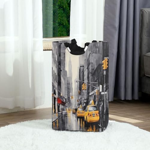 Kigai Collapsible Laundry Basket with Handles - Durable Waterproof Organizer