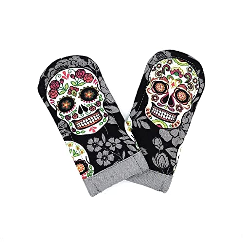 Sugar Skull Pot Handle Holder Set of 2