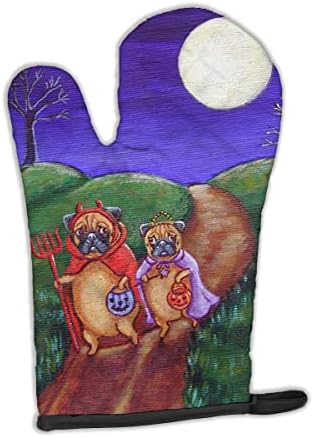 Pugs Halloween Trick or Treat Oven Mitts