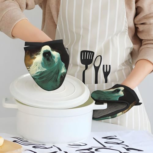 FireDeer Halloween Mini Silicone Oven Mitts